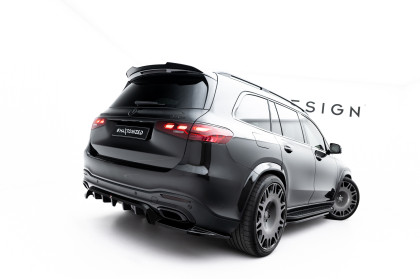 Prodloužení spoileru Mercedes-Benz GLS AMG-Line X167 Facelift černý lesklý plast