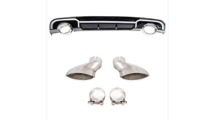 Dyfuzor Audi A3 8V Facelift Tył z końcówkami