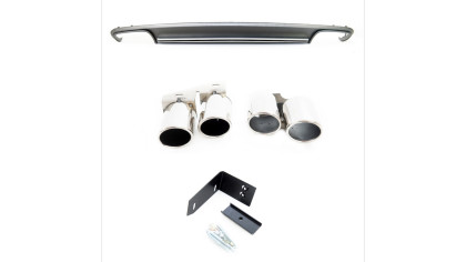 Dyfuzor Audi A4 B8 Facelift Tył z końcówkami