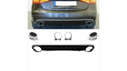 Dyfuzor Audi A4 B8 Tył z końcówkami