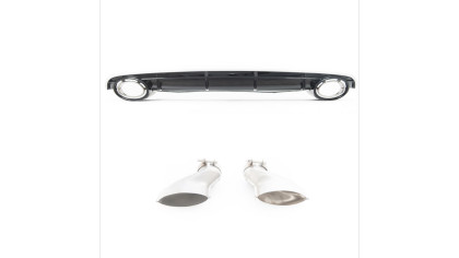 Dyfuzor Audi A6 C7 Facelift Tył z końcówkami