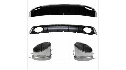 Dyfuzor Audi A6 C7 Tył z końcówkami