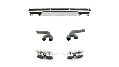 Dyfuzor Audi Q7 4M Facelift Tył z końcówkami