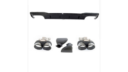 Dyfuzor Audi A7 C8 Tył z końcówkami