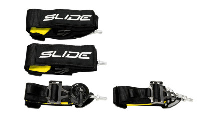 Pasy sportowe Slide V2 Quick Czarne 4P 3"