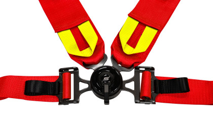 Pasy sportowe Slide V2 Quick Czerwone 4P 3"