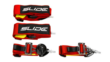 Pasy sportowe Slide V2 Quick Czerwone 4P 3"