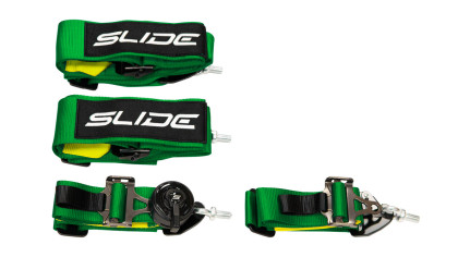 Pasy sportowe Slide V2 Quick Ciemno Zielone 4P 3"