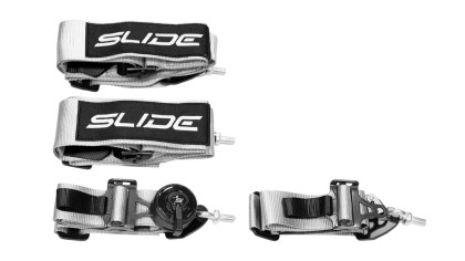 Pasy sportowe Slide V2 Quick Srebrne 4P 3"