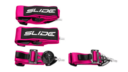 Pasy sportowe Slide V2 Quick Różowe 4P 3"