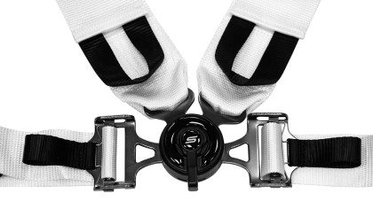 Pasy sportowe Slide V2 Quick Białe 4P 3"