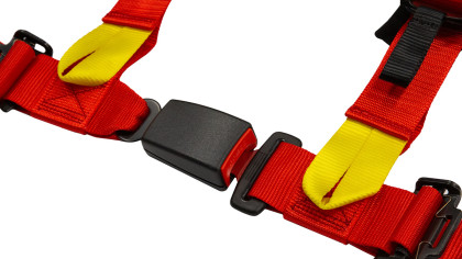 Pasy sportowe Slide V2 Czerwone 4P 2" E4