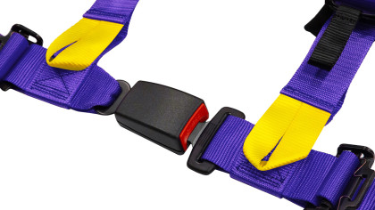 Pasy sportowe Slide V2 Fioletowe 4P 2" E4
