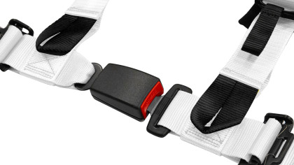 Pasy sportowe Slide V2 Białe 4P 2" E4