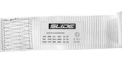 Pasy sportowe Slide V2 Białe 4P 2" E4