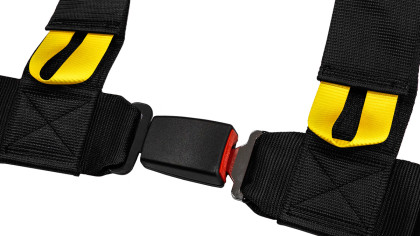 Pasy sportowe Slide V2 Czarne 4P 3" E4