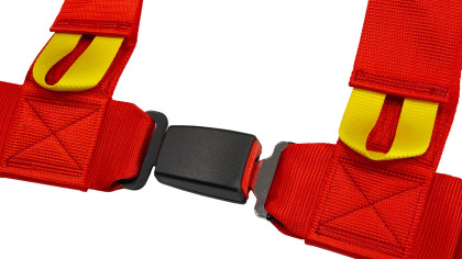 Pasy sportowe Slide V2 Czerwone 4P 3" E4