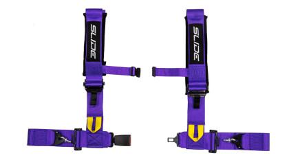 Pasy sportowe Slide V2 Fioletowe 4P 3" E4
