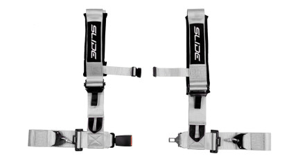 Pasy sportowe Slide V2 Srebrne 4P 3" E4