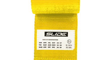 Pasy sportowe Slide V2 Żółte 4P 3" E4