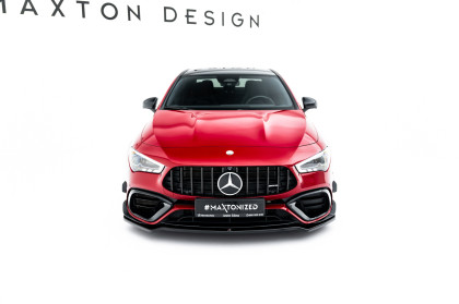 Spojler pod nárazník lipa V.4 Mercedes-AMG CLA 45 Aero C118 černý lesklý plast