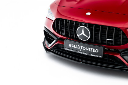 Spojler pod nárazník lipa V.4 Mercedes-AMG CLA 45 Aero C118 černý lesklý plast