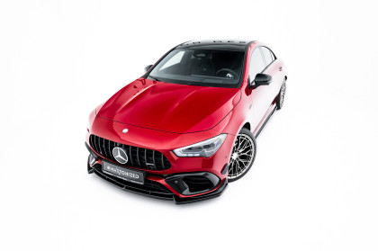 Spojler pod nárazník lipa V.5 Mercedes-AMG CLA 45 Aero C118 černý lesklý plast