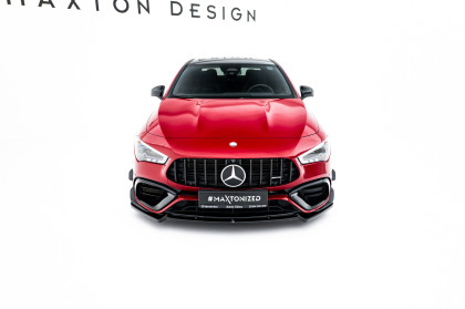 Spojler pod nárazník lipa V.5 Mercedes-AMG CLA 45 Aero C118 černý lesklý plast
