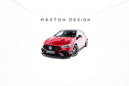 Spojler pod nárazník lipa V.5 Mercedes-AMG CLA 45 Aero C118 černý lesklý plast