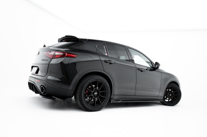 Prahové lišty V.2 Alfa Romeo Stelvio Mk1 černý lesklý plast
