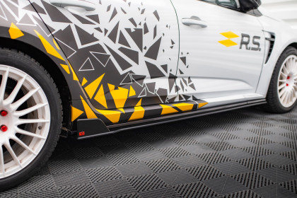 Prahové lišty Street pro Renault Megane RS Mk4 černo červené