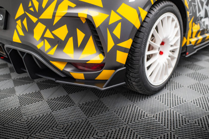 Spoiler zadního nárazníku Street pro Renault Megane RS Mk4 černo červený