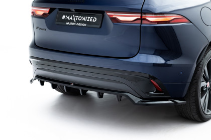Spoiler zadního narázníku Jaguar F-Pace R-Sport Mk1 černý lesklý plast