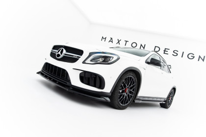 Spojler pod nárazník lipa Mercedes-Benz GLA 45 AMG X156 Facelift černý lesklý plast