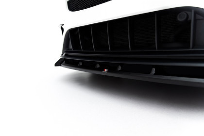 Spojler pod nárazník lipa Mercedes-Benz GLA 45 AMG X156 Facelift černý lesklý plast