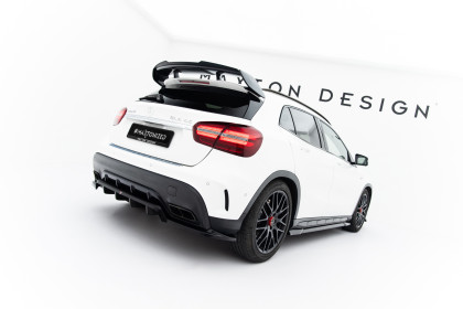 Prodloužení spoileru Mercedes-Benz GLA 45 AMG X156 Facelift černý lesklý plast