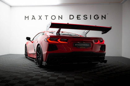Zadní spoiler křídlo Chevrolet Corvette C8 carbon + LED