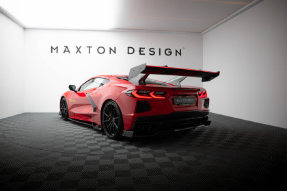 Zadní spoiler křídlo Chevrolet Corvette C8 carbon + LED