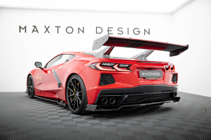 Zadní spoiler křídlo Chevrolet Corvette C8 carbon + LED