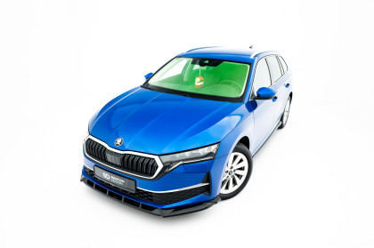 Spojler pod nárazník lipa Škoda Octavia Liftback / Combi Mk4 Facelift černý lesklý plast