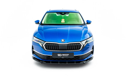 Spojler pod nárazník lipa Škoda Octavia Liftback / Combi Mk4 Facelift černý lesklý plast