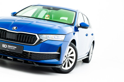 Spojler pod nárazník lipa Škoda Octavia Liftback / Combi Mk4 Facelift černý lesklý plast