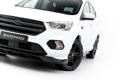 Spojler pod nárazník lipa Ford Kuga ST-Line Mk2 Facelift černý lesklý plast