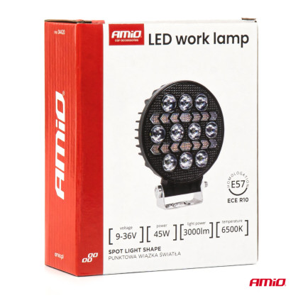 Pracovní LED světlo AWL76 45W 6500K 3000lm 9-36V AMiO-04420