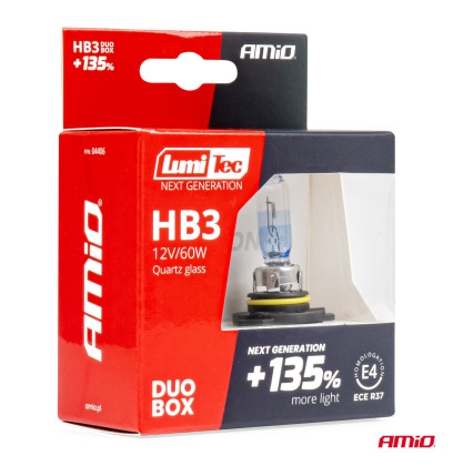 Halogenový duo blistr (2ks) sada LumiTec HB3 12V 60W LumiTec NEXT GENERATION +135% DUO AMIO-04406