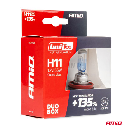 Halogenový duo blistr (2ks) sada LumiTec H11 12V 55W LumiTec NEXT GENERATION +135% DUO AMIO-04408