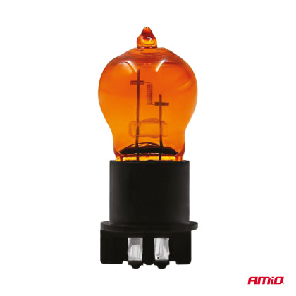 Halogenová žárovka PWY24W WP3.3x14.5-4 Amber 12V 24W AMiO-04410