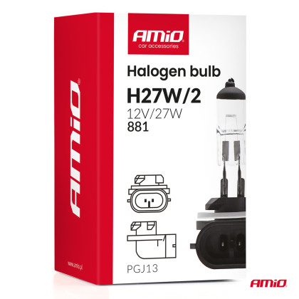 Halogenová žárovka H27W/2 881 PGJ13 12V 27W AMiO-04413