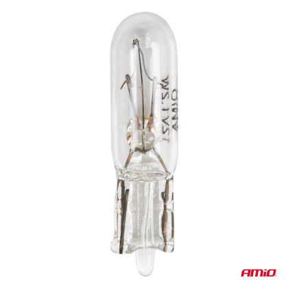 Halogenová žárovka T5 12V 1.2W W2x4.6d white 10 ks AMiO-04412