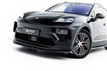 Spojler pod nárazník lipa Porsche Macan EV Mk1 černý lesklý plast